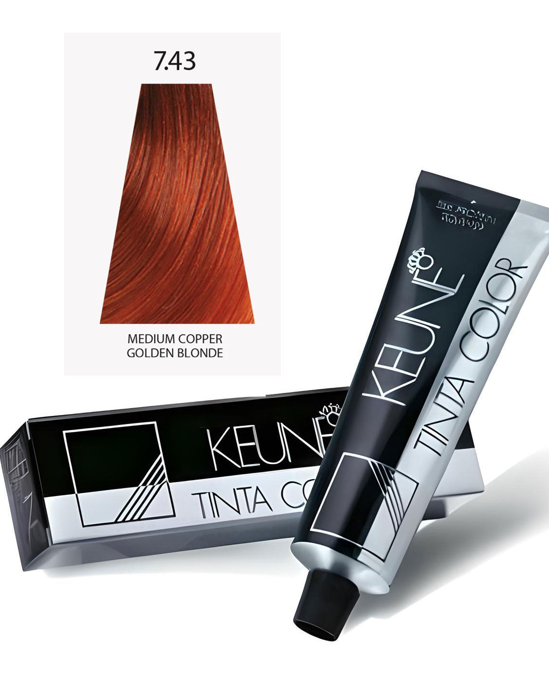 Keune Tinta Hair Color 7.43 Medium Copper Golden Blonde