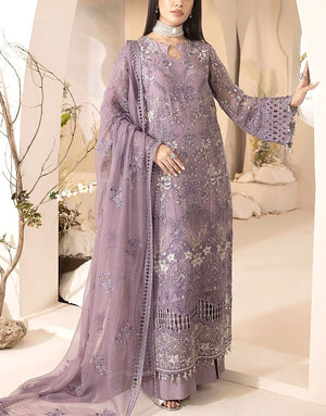 Heavy Embroidered Fancy Chiffon Party Wear Dress 