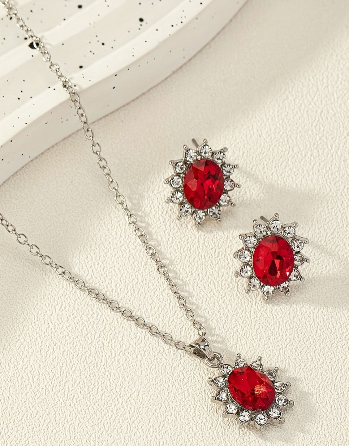 Elegant Sun Flower Style Necklace & Earrings Set for Girls