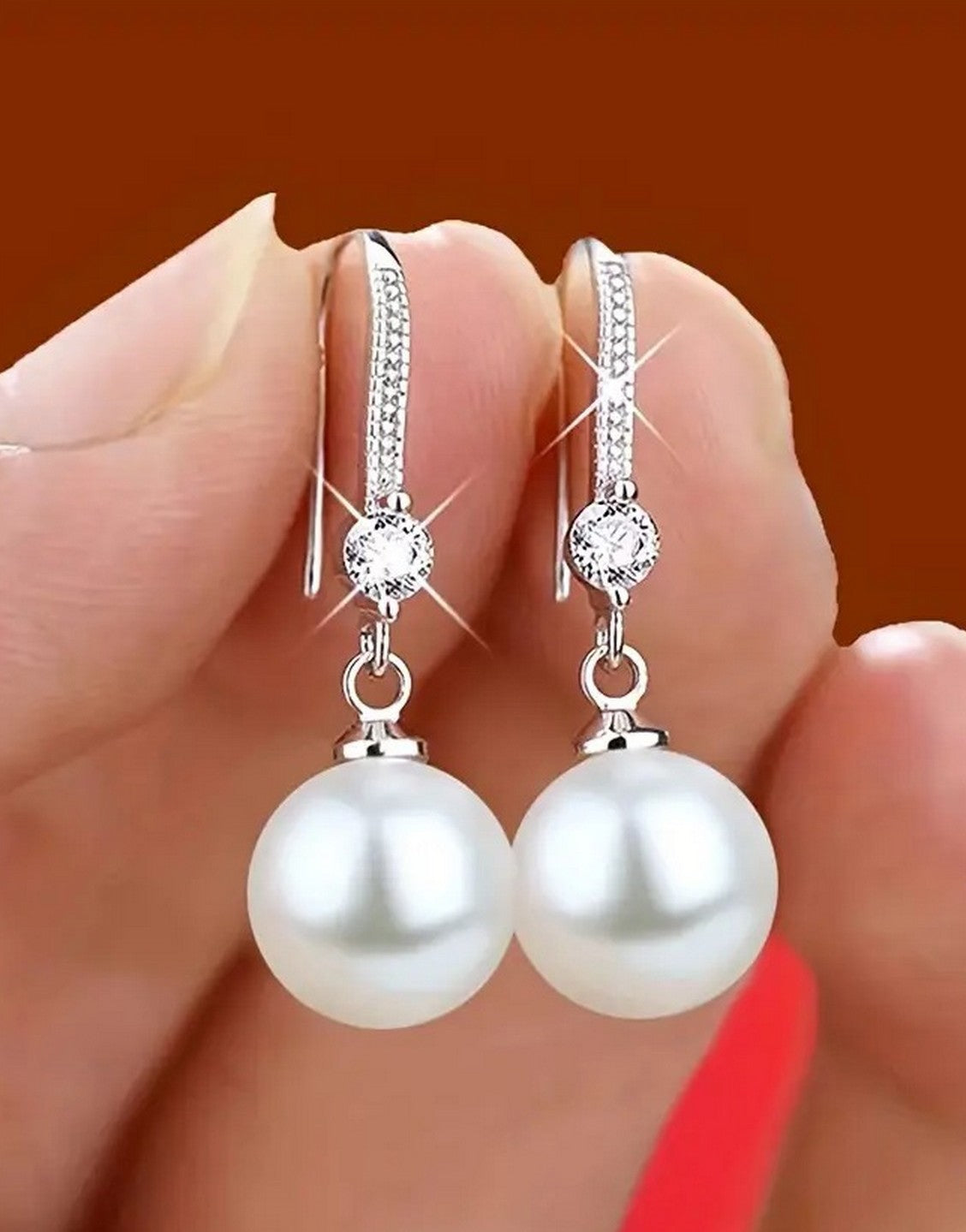 Adorable Teardrop Pearls Fashion Earrings for Girls