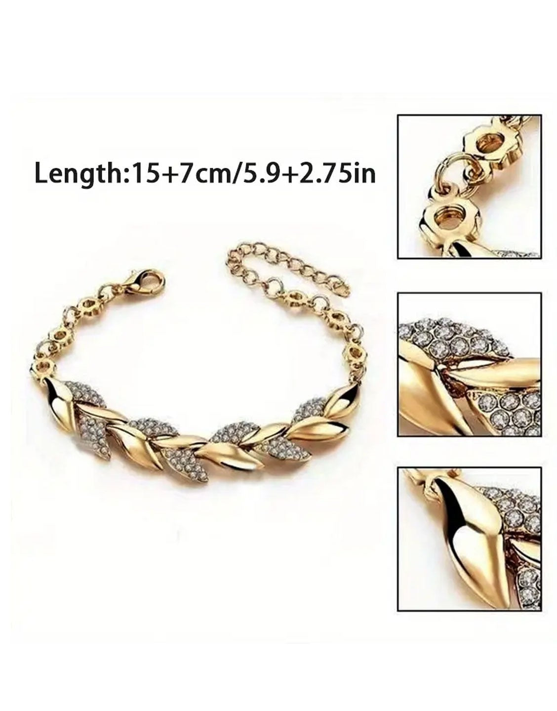 Luxurious Design Golden Trendy Bracelet for Women