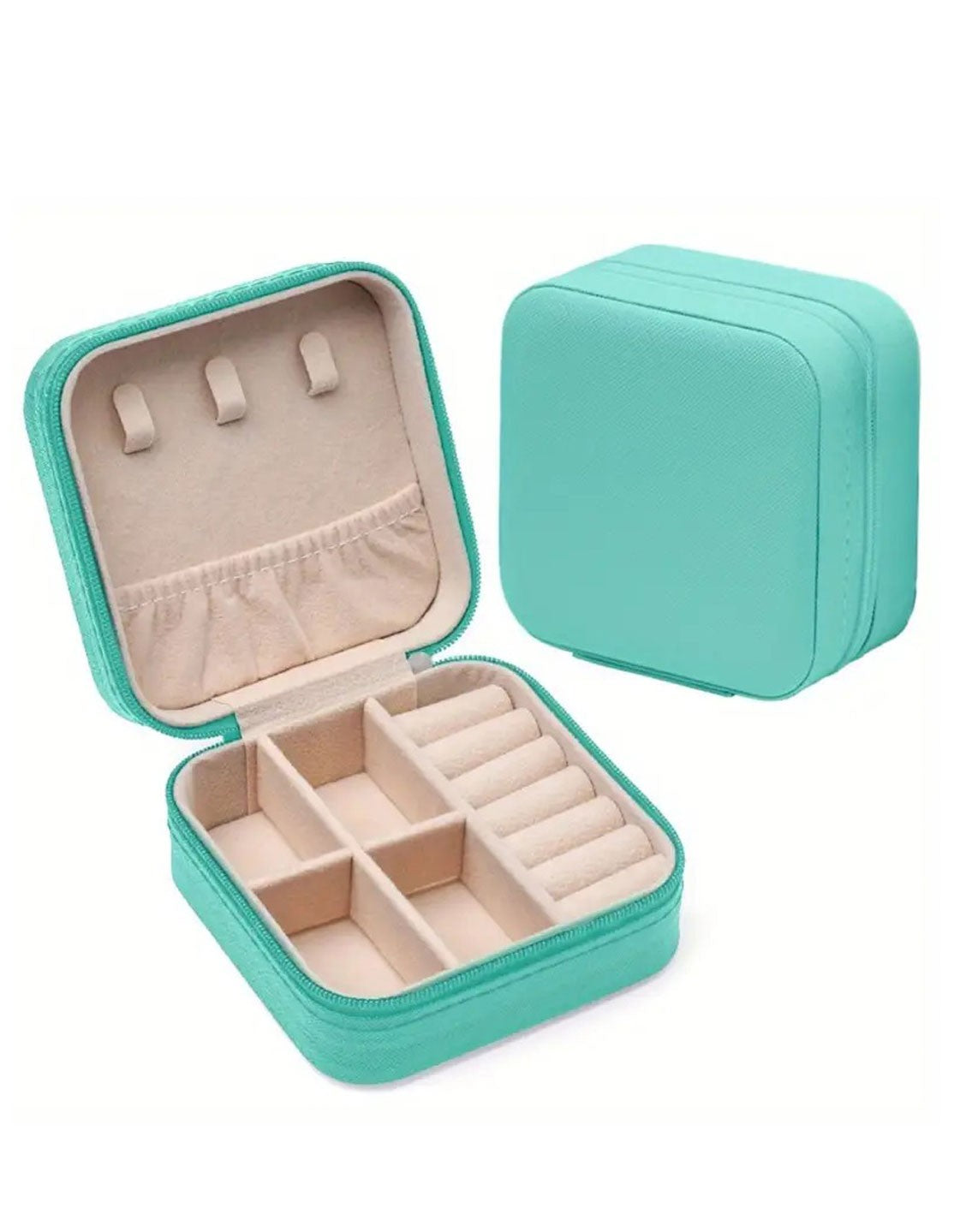 Contemporary Style Portable Jewellery Storage Box for Travel & Daily Use
