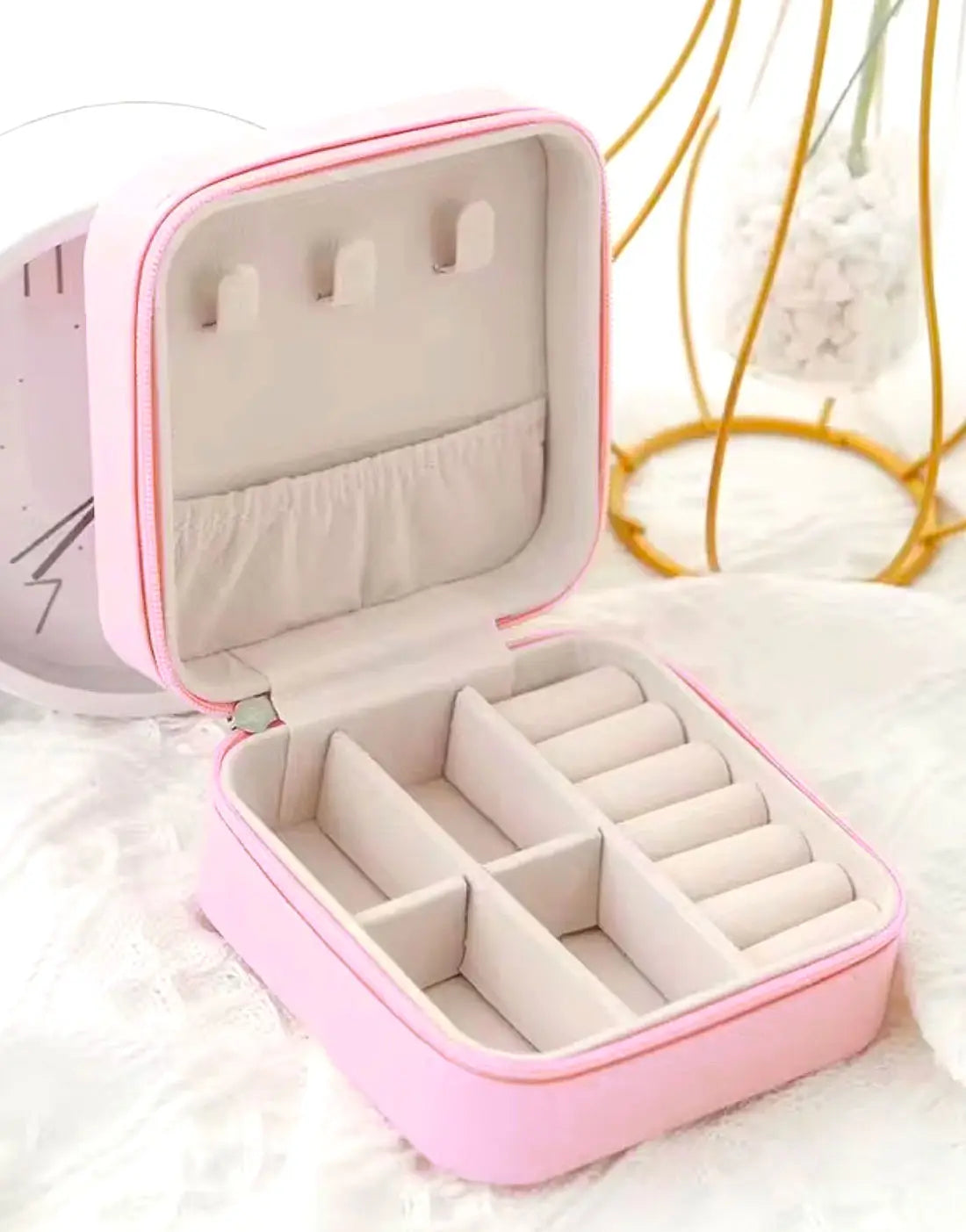 Portable Jewellery Storage Box Organizer for Travel & Daily Use (EMPTY)