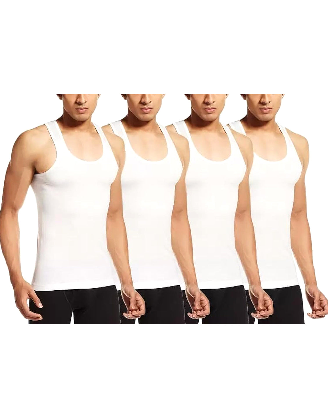4 Men's Cotton Vests / Banian