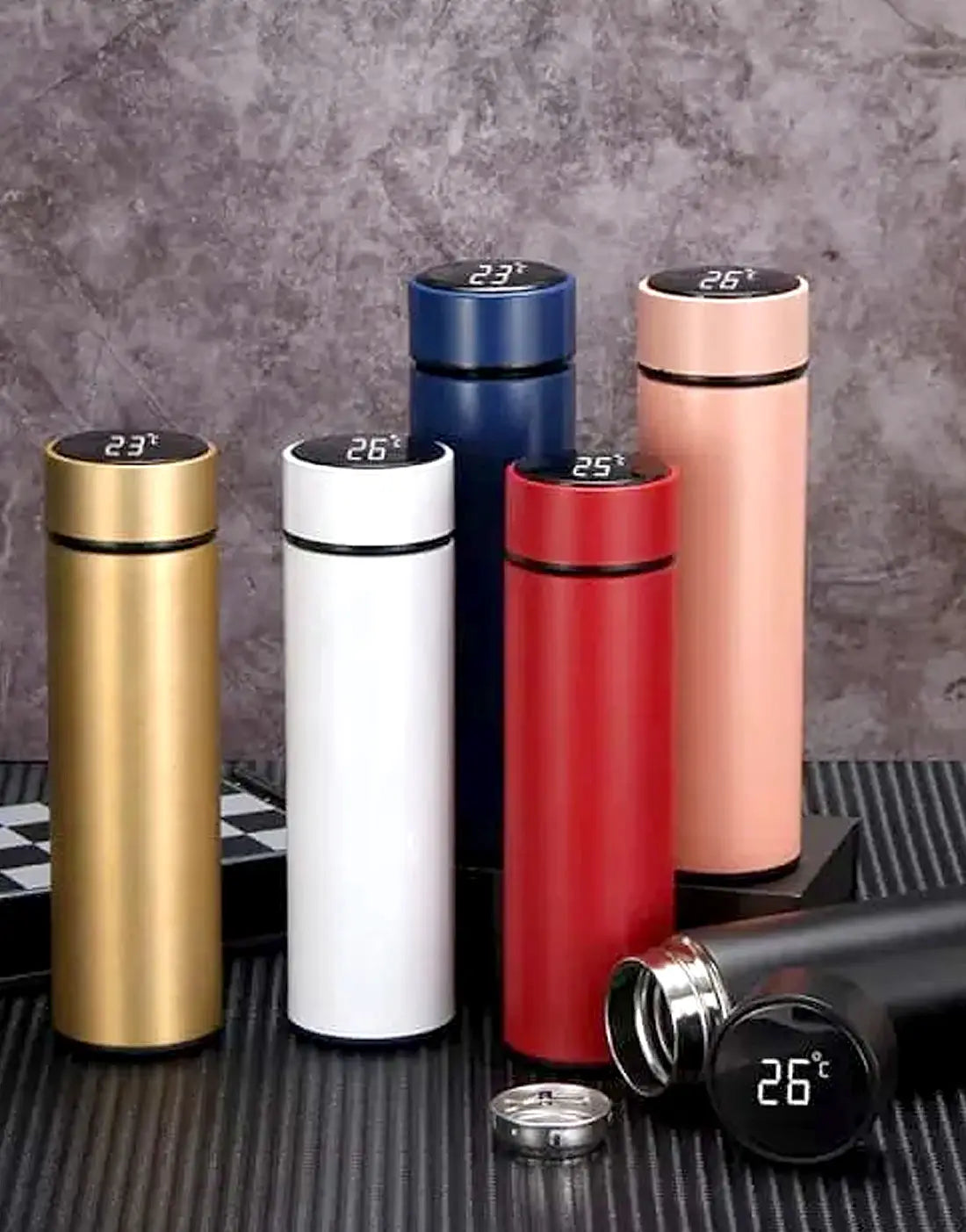 LED Temperature Display Water Bottle 500ml | Stainless Steel Vacuum Insulated Thermos