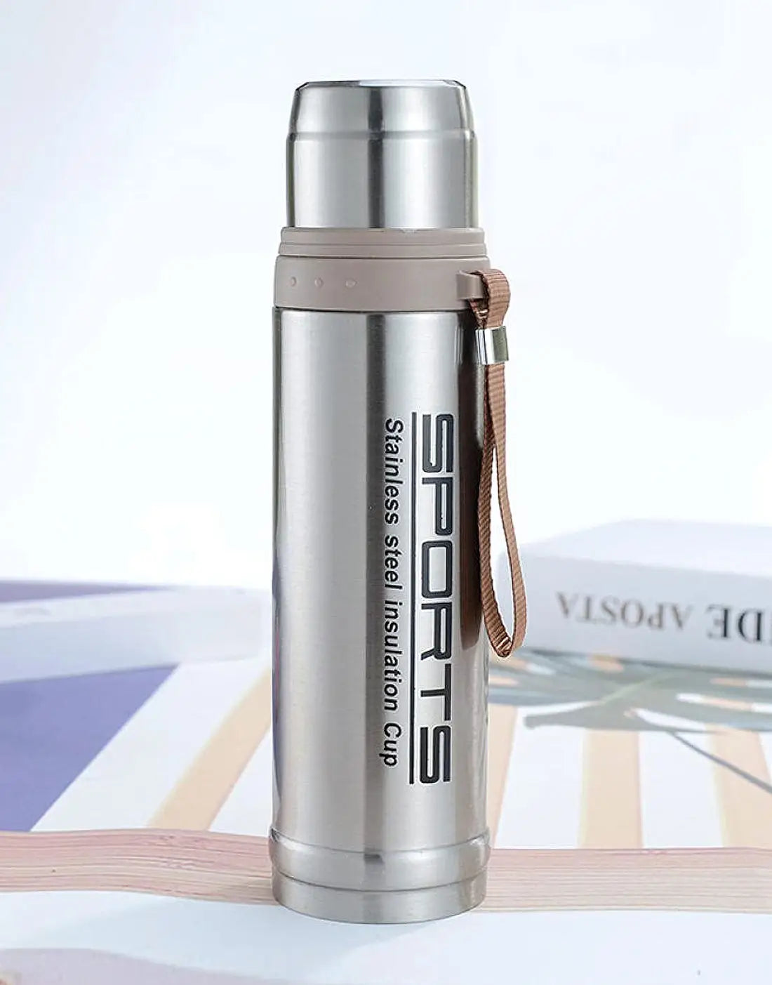 Stainless Steel Hot & Cold Vacuum Flask Water Bottle - 750ml