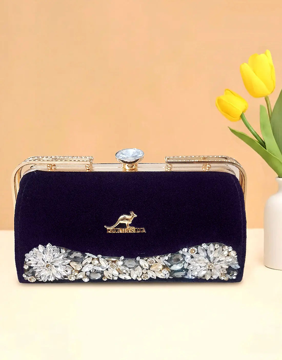 Luxe Purple Velvet Evening Handbag for Women