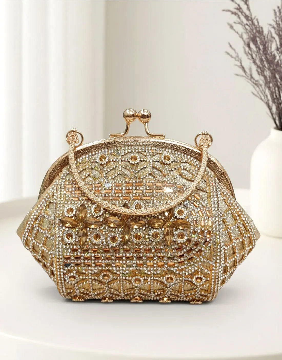 Stylish Hexagon Shape Evening Clutch Bag for Perfect Party Looks