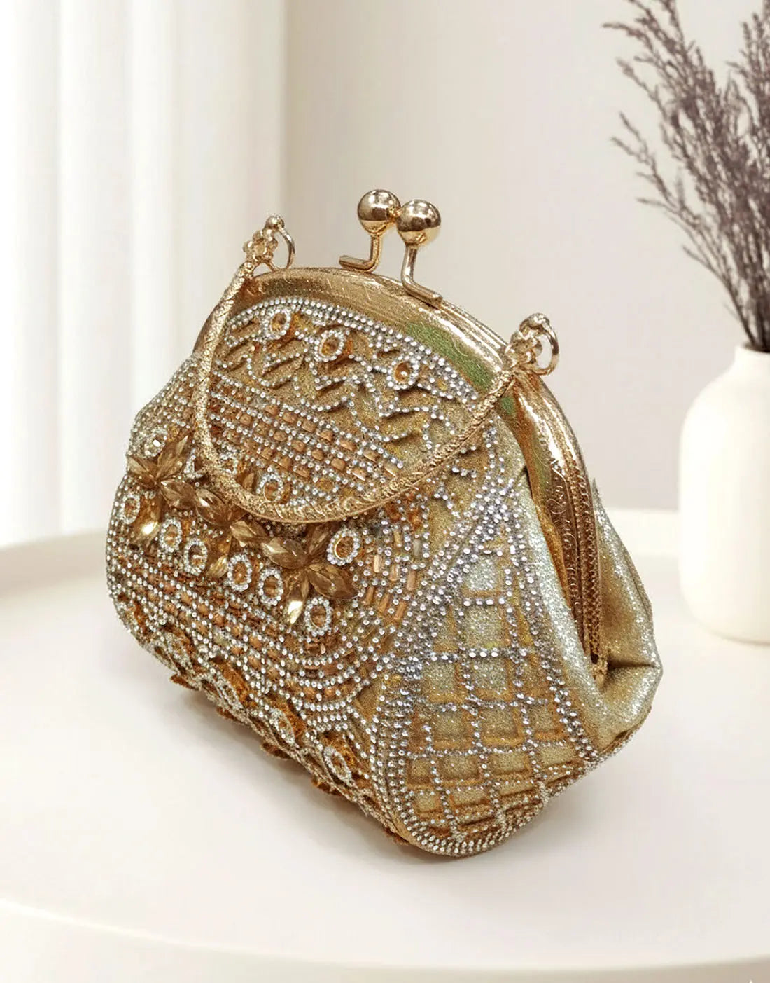 Stylish Hexagon Shape Evening Clutch Bag for Perfect Party Looks