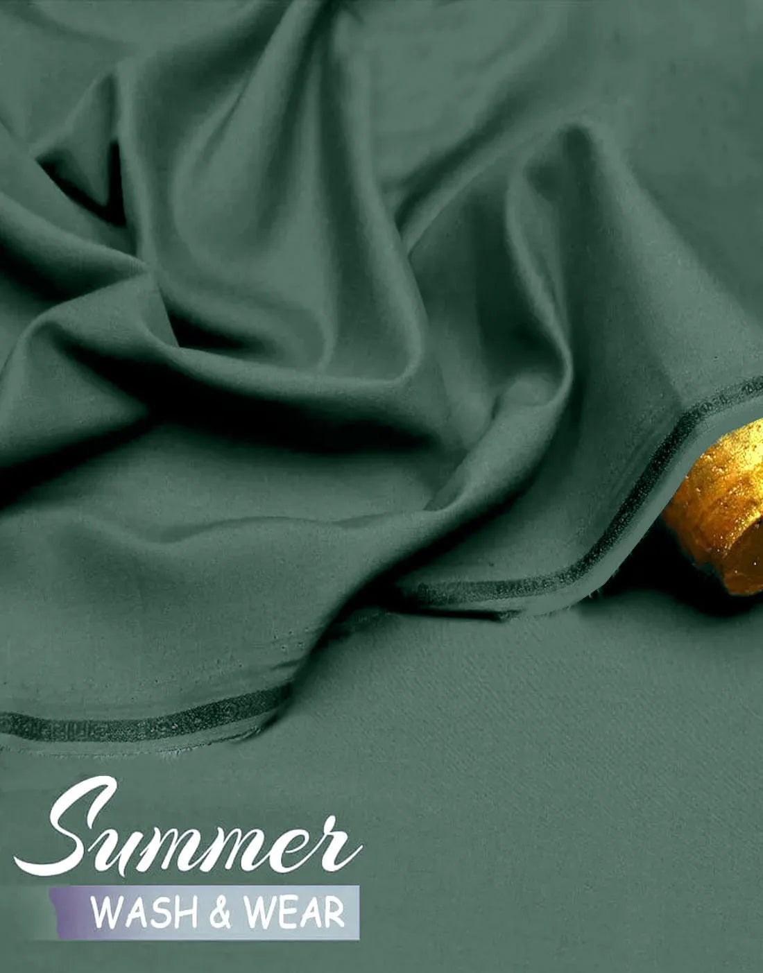 IB Unstitched Wash n Wear Green Shalwar Kameez for Men – Premium Quality Fabric