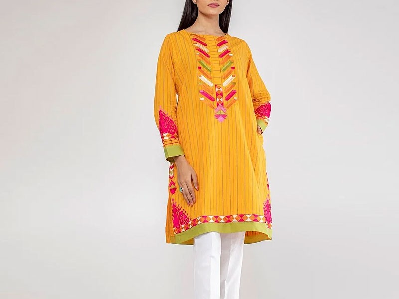 Khaadi Pret Embroidered Kurta 2020