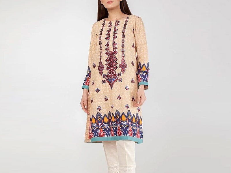 Khaadi Pret Embroidered Kurta 2020