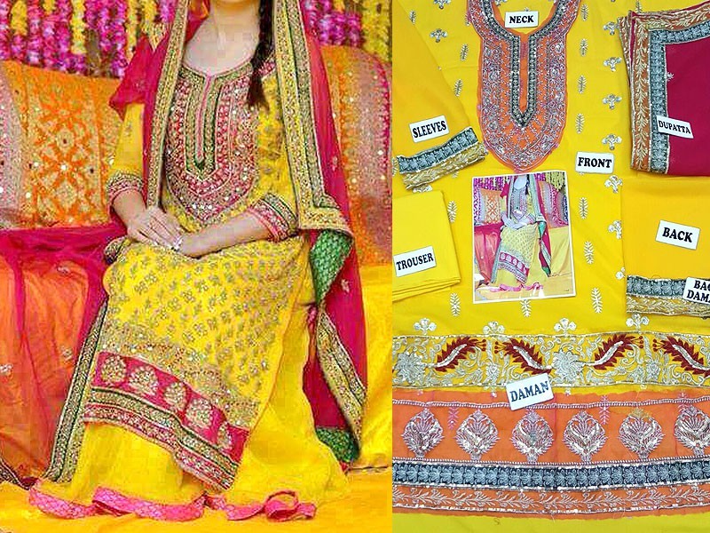 Our Most Favorite Mehndi Outfit Color Combinations for Brides | Lehenga  color combinations, Indian wedding outfits, Indian bridal outfits