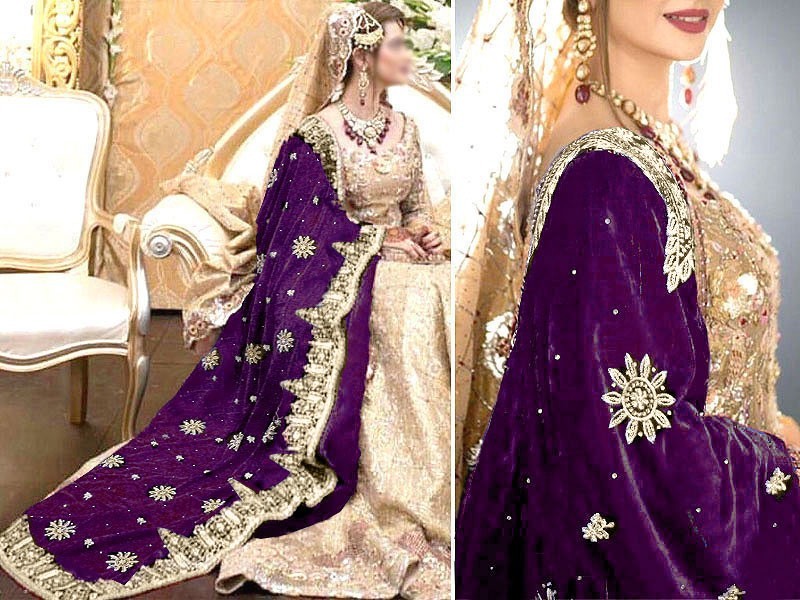 Luxury Velvet Dresses & Velvet Shawls Collection 2019-20