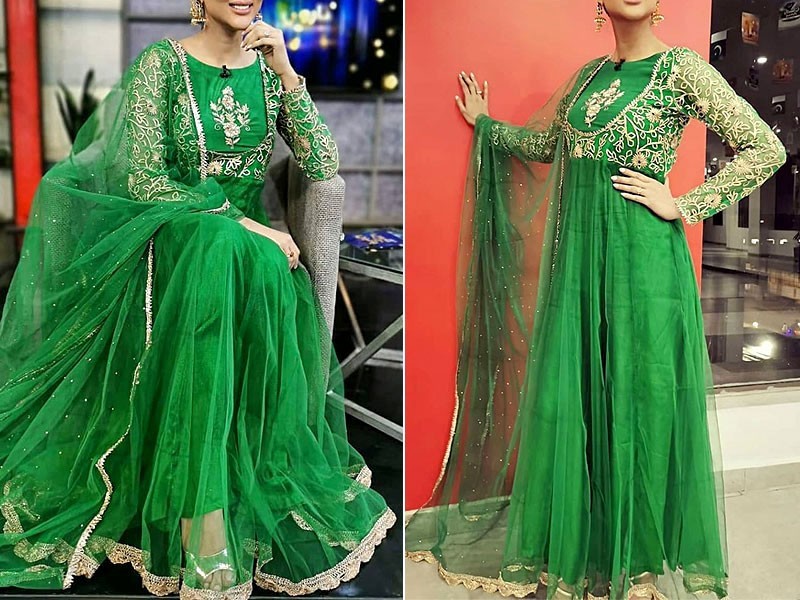 Latest Pakistani Maxi Dress Designs 2024 for Wedding | PakStyle Fashion ...