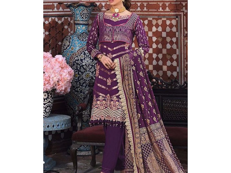 Ethnic Sequins Embroidered 2-Piece Black Cotton Lawn Dress