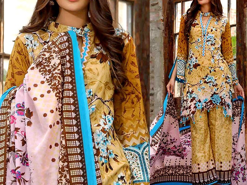  Al-Zohaib Anum Printed Lawn 2018 Vol-1