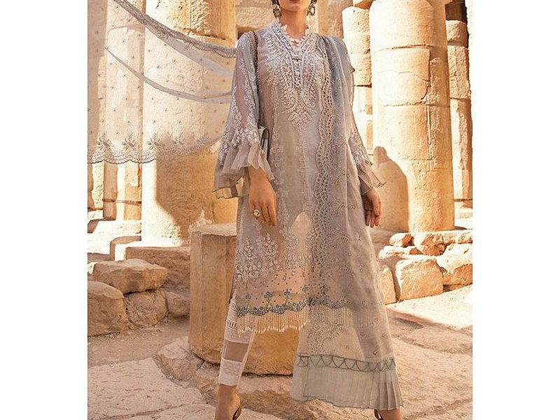 Elegant 2-Piece Embroidered Lawn Dress 2024