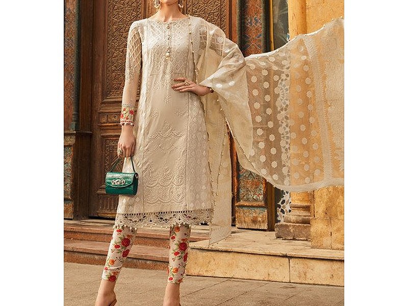 Elegant 2-Piece Embroidered Lawn Dress 2024