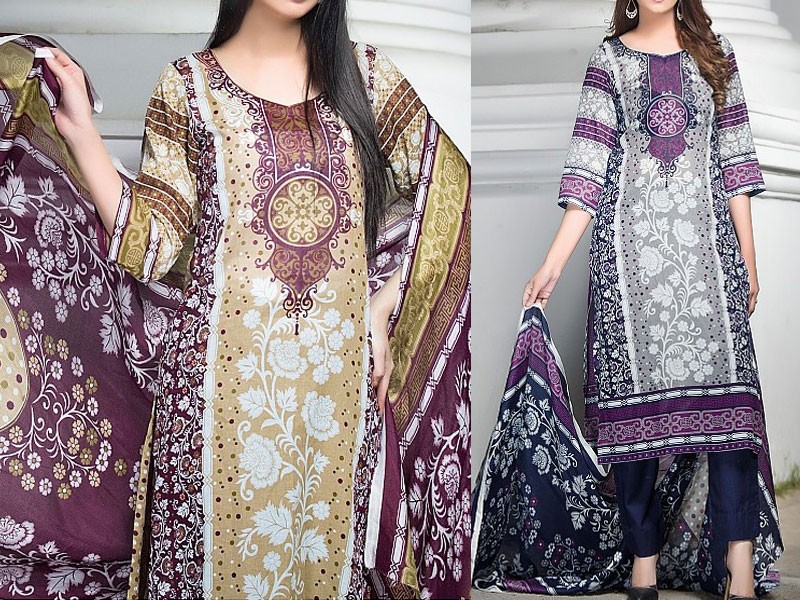 Luxury Heavy Embroidered Lawn Dress 2024 with Embroidered Net Dupatta