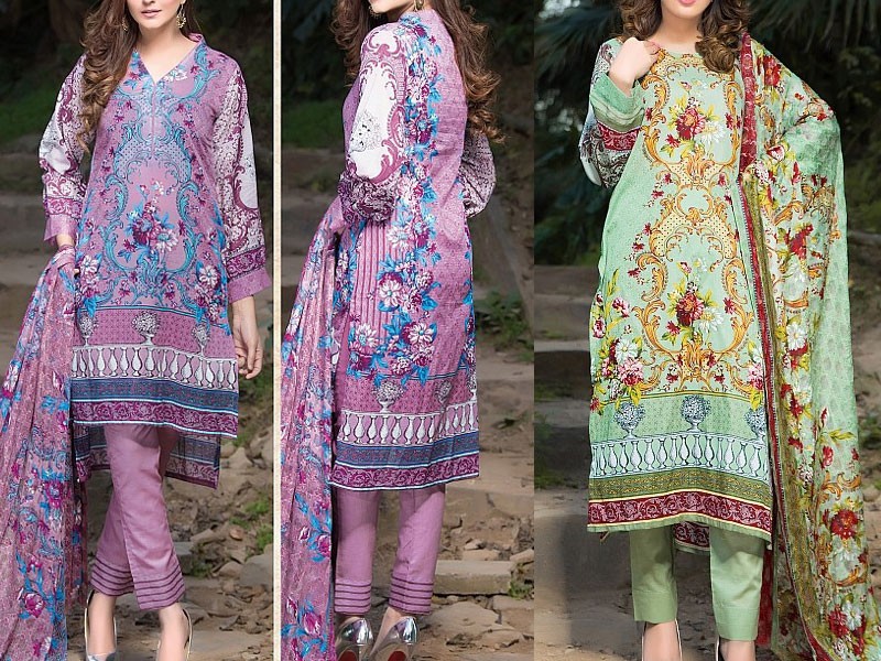 Luxury Heavy Embroidered Lawn Dress 2024 with Embroidered Net Dupatta