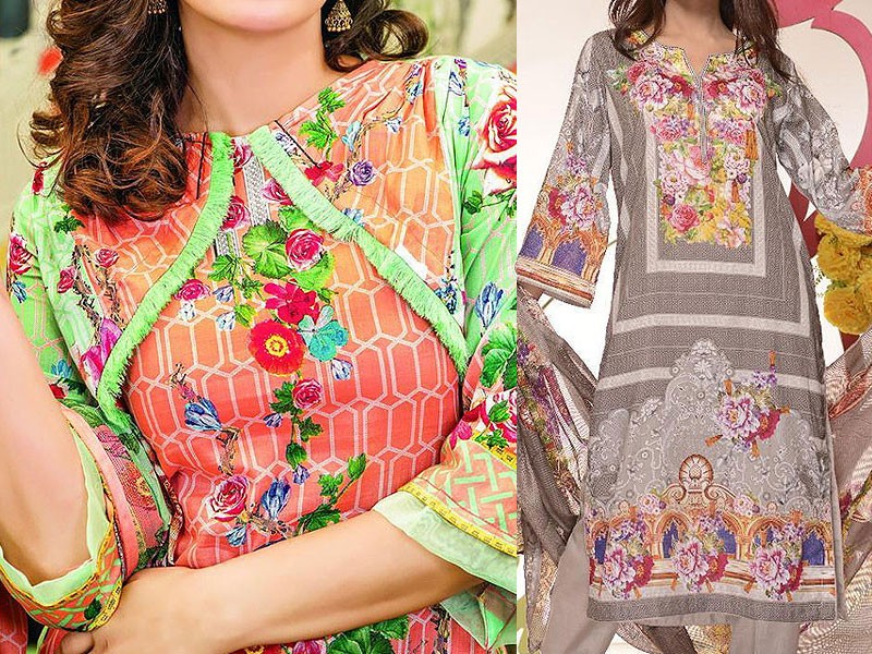 Luxury Heavy Embroidered Lawn Dress 2024 with Embroidered Net Dupatta