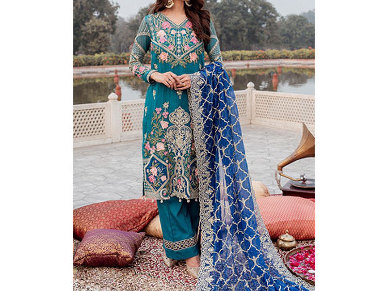 Banarsi Style Masoori Dress with Organza Jacquard Dupatta