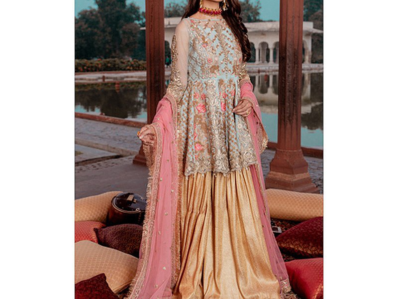 Banarsi Style Masoori Dress with Organza Jacquard Dupatta