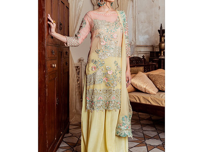 Banarsi Style Masoori Dress with Organza Jacquard Dupatta