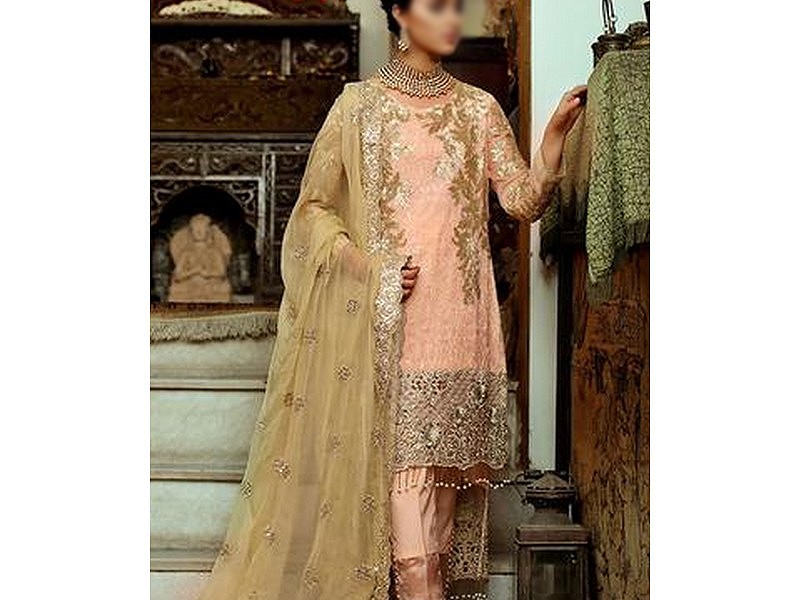 Banarsi Style Masoori Dress with Organza Jacquard Dupatta