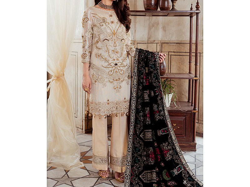 Banarsi Style Masoori Dress with Organza Jacquard Dupatta