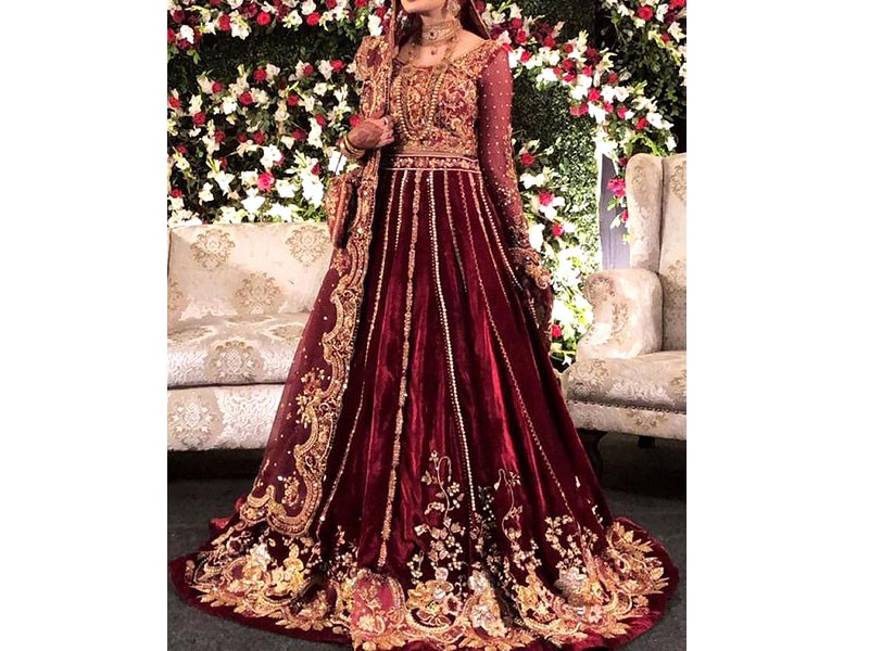 Winter Velvet Bridal Dresses 2021 in Pakistan