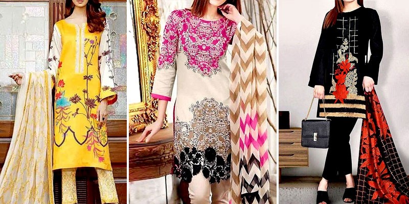 Latest Winter Linen Dresses 2024 in Pakistan