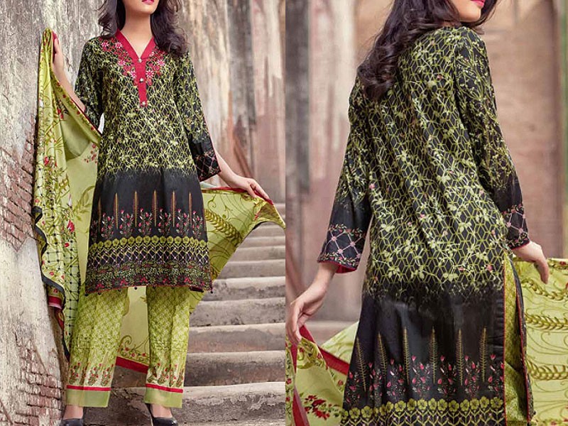 Digital All-Over Print Lawn Dress 2024 with Lawn Dupatta