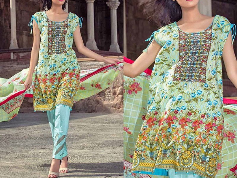 Digital All-Over Print Lawn Dress 2024 with Lawn Dupatta