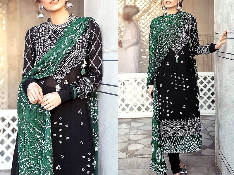 Banarsi Style Cotton Jacquard Dress with Cotton Jacquard Dupatta