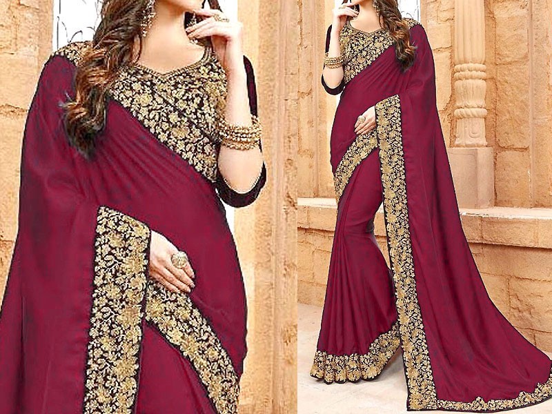 Heavy Embroidered with Handwork Organza Wedding Dress 2023