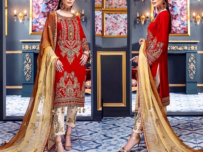 Red Party & Wedding Dresses 2021 in Pakistan