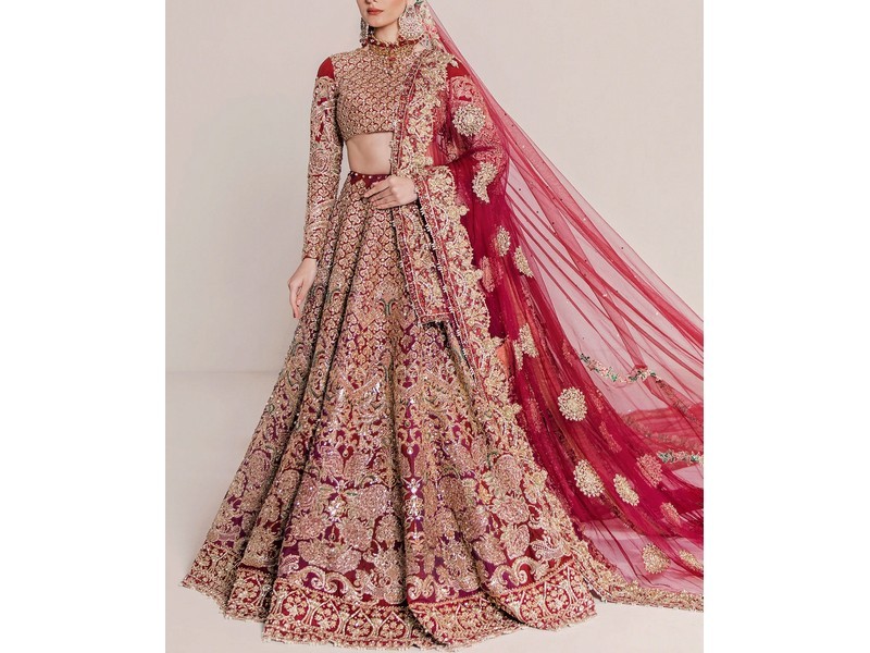 Banarsi Style Masoori Dress with Organza Jacquard Dupatta