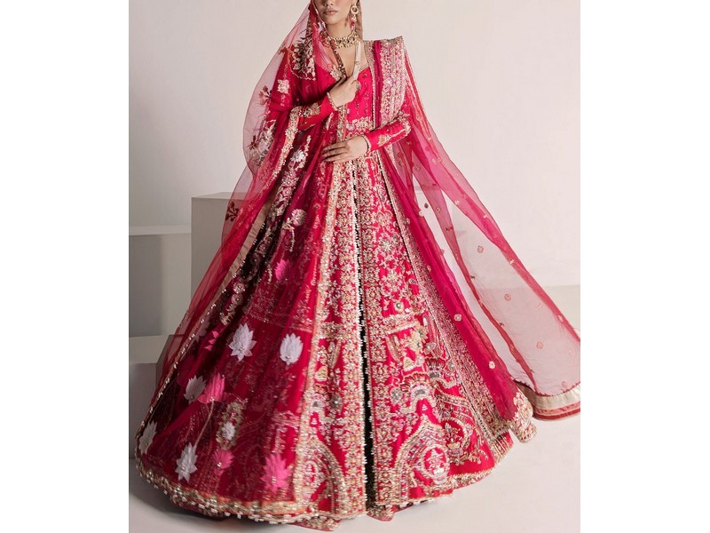 Banarsi Style Masoori Dress with Organza Jacquard Dupatta