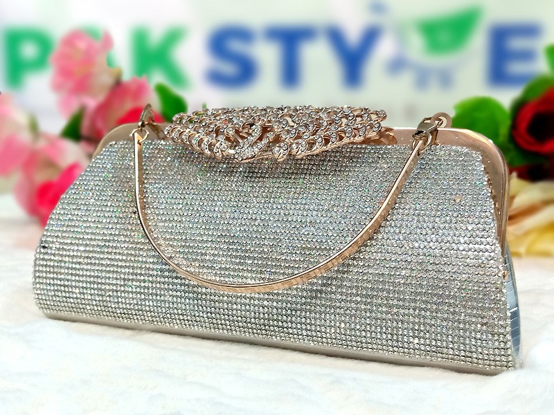 Luxury Diamante Crystal Bridal Clutch Bag
