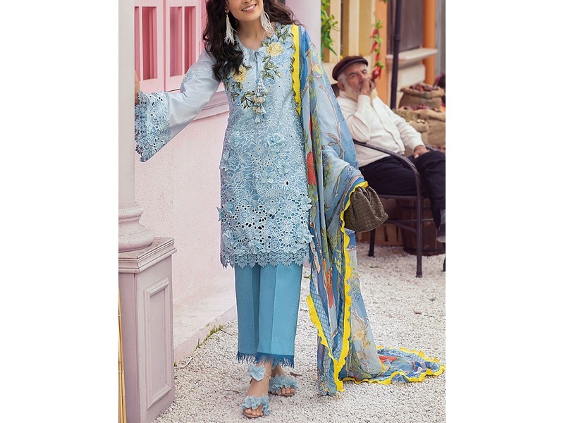 Elegant 2-Piece Embroidered Lawn Dress 2024