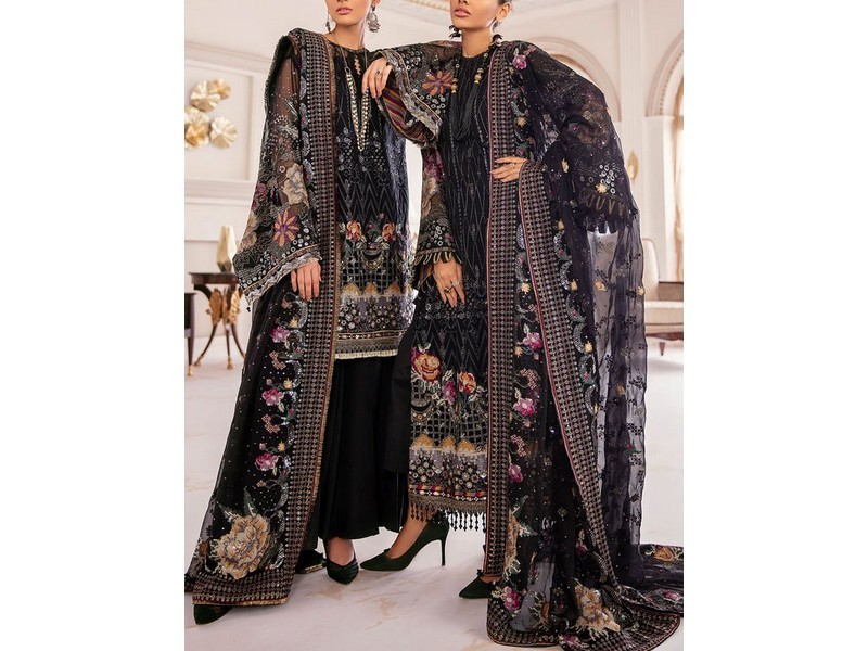 Luxury Handwork Heavy Embroidered Chiffon Wedding Dress 2024