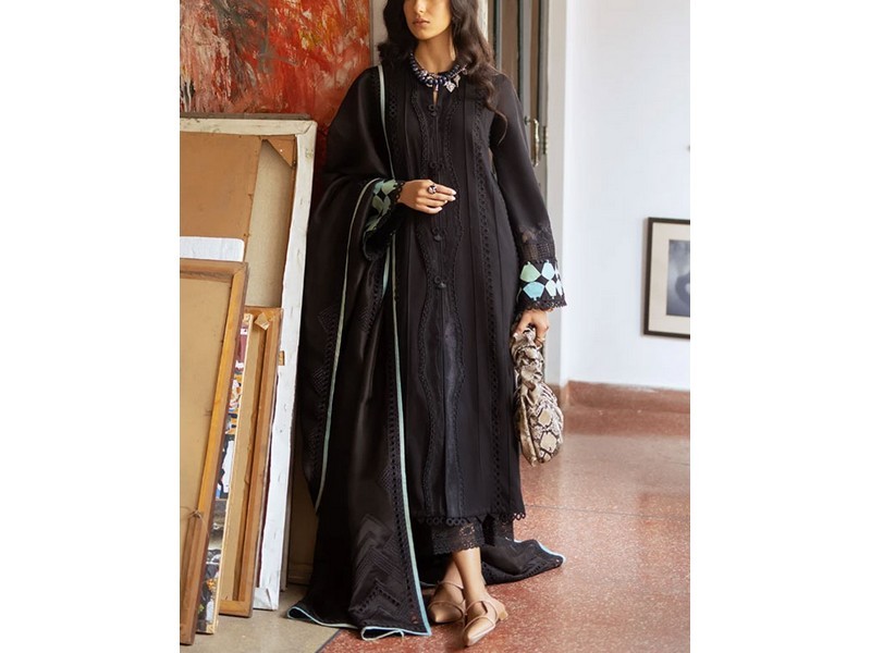 Digital Print Lawn EID Dress Sui Dhaga Collection 2022 with Bamber Chiffon Dupatta