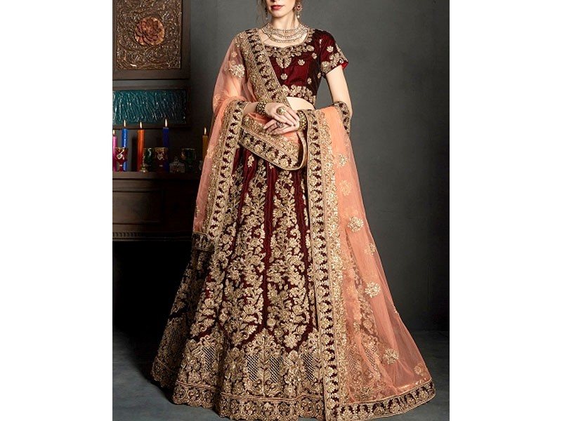 Velvet Party & Wedding Dresses Designs in Pakistan