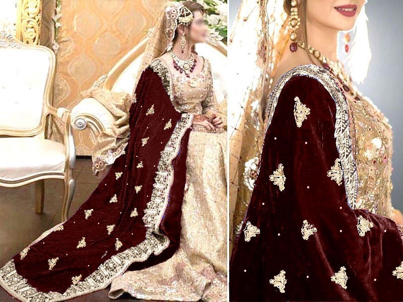 Velvet Party & Wedding Dresses Designs in Pakistan