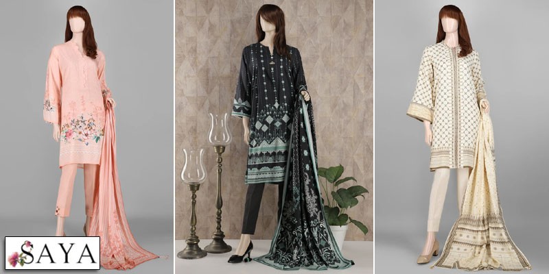 SAYA Latest Winter Dresses Collection 2022