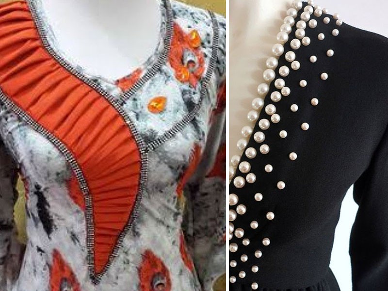 Neck design for lawn dresses top