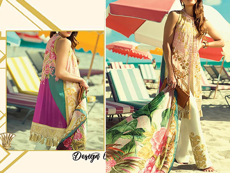 Faraz Manan Embroidered Lawn Collection 2018