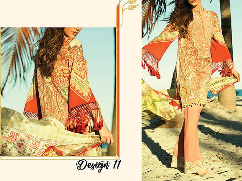Faraz Manan Embroidered Lawn Collection 2018